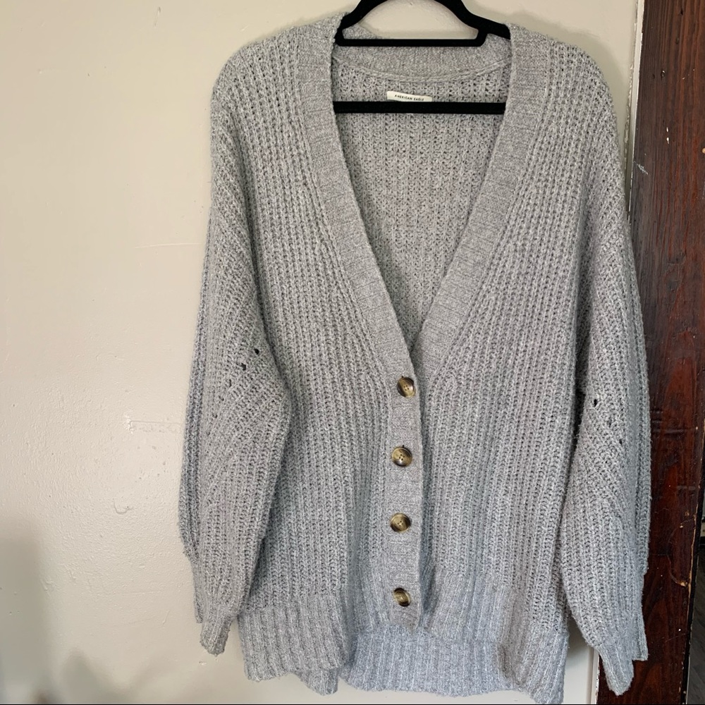 Long Grey Cardigan